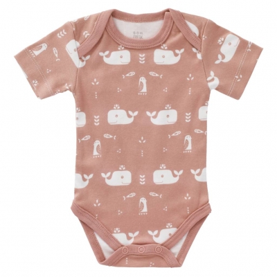 Fresk Babybody, kurzarm, Wal Rosa