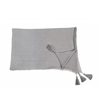 Lorena Canals Kuscheldecke, Ombr Light Grey 120 x 180