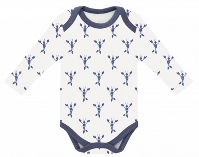 Fresk Babybody Bio-Baumwolle, langarm, Lobster