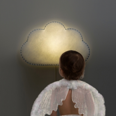 BUOKIDS Wandlampe Soft Wolke, Gelb