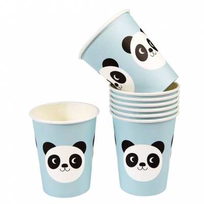 Rex London Kartonbecher Miko The Panda, 8 Stk.