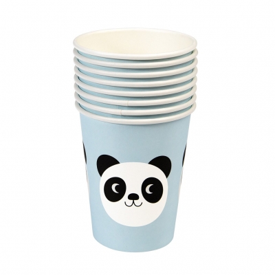 Rex London Kartonbecher Miko The Panda, 8 Stk.