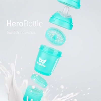 Herobility Schoppenflasche HeroBottle 240ml, +2 M. - Pink