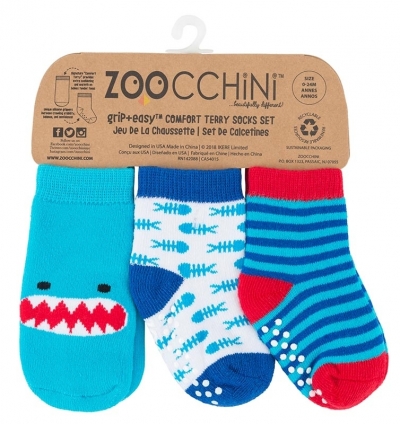 Zoocchini 3er Pack Sckchen, Sherman der Hai