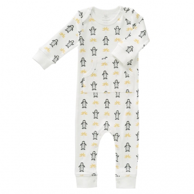 Fresk Babypyjama Bio-Baumwolle, Pinguin