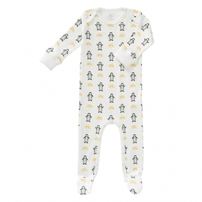 Fresk Babypyjama Bio-Baumwolle, mit Fsschen, Pinguin