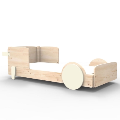 Mathy by Bols Montessory Discovery Einzelbett, Elfenbein