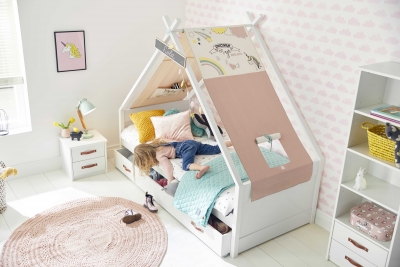 Cool Kids Furniture Tipi-Bett, Einhorn (Little Girl)