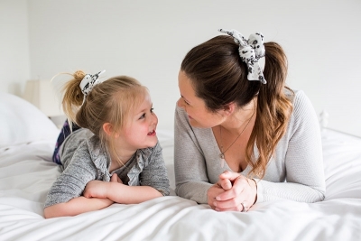 Lulujo Scrunchie/Haargummi Mommy + Me - Black Floral