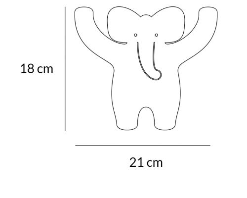 Tresxics Wandhaken Elefant