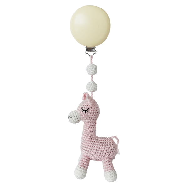 natureZOO Kinderwagen-Spielzeug, Baby Pink Llama