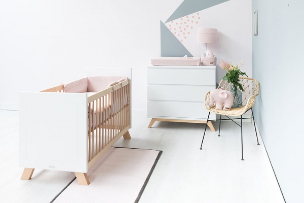 Babys Only Bettnestchen Sparkle, Gold Elfenbein meliert