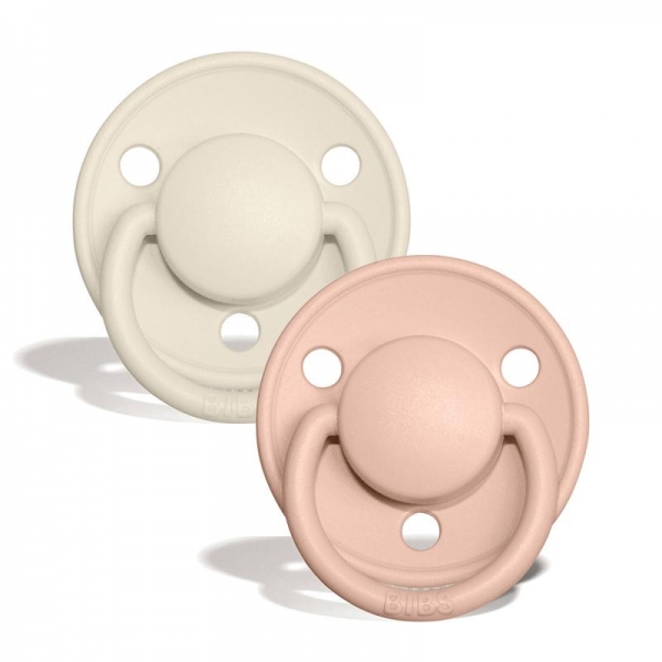 BIBS de Lux Silikon Schnuller (0-36 Monate), Blush & Ivory