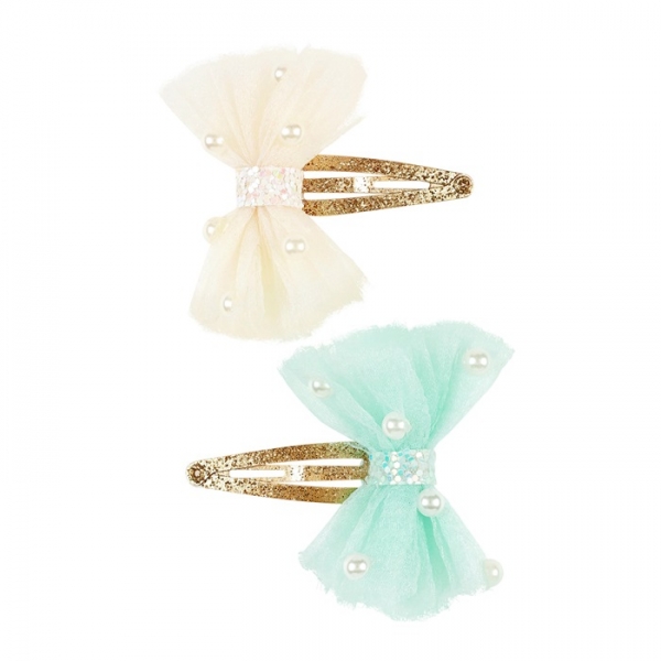 Souza for Kids Haarclip Karine offwhite-mint, 2 Stck