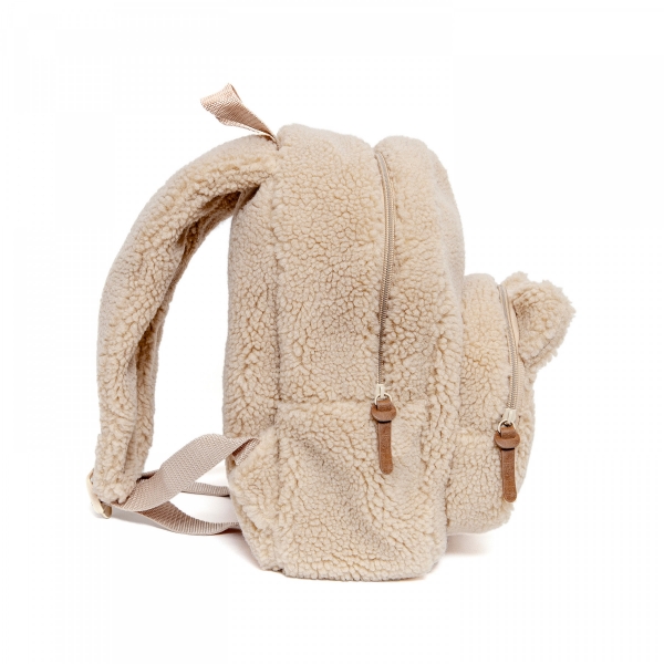 Petit Monkey Teddy Rucksack, sand