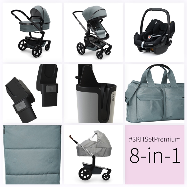 JOOLZ Day+ Kinderwagen #3KHSet 8in1, Modern Blue (mit Maxi Cosi)