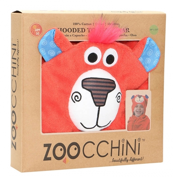 Zoocchini Kinder Kapuzenbadetuch - Bosley der Br