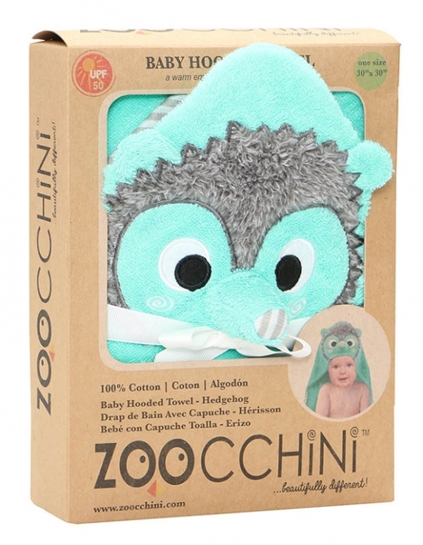 Zoocchini Baby Kapuzenbadetuch - Harriet der Igel