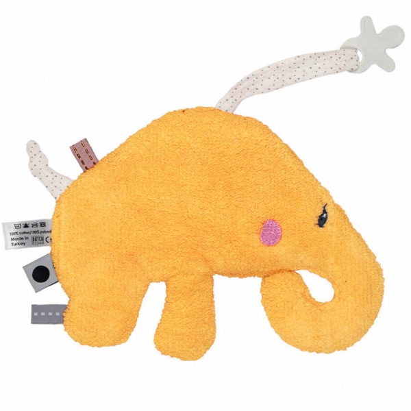 Snoozebaby Kuscheltuch Elly Elephant, Bumblebee