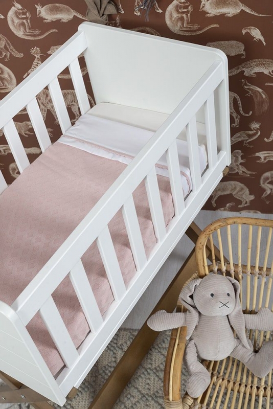 Babys only Babydecke Nickistoff Reef, Misty Pink