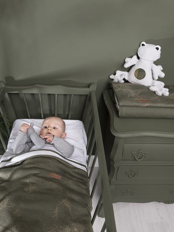 Babys only Babydecke teddyfutter Marble, Grau/Silbergrau