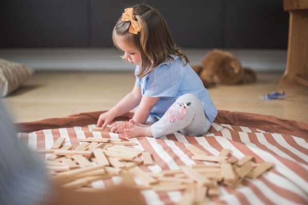 Play&Go Spielzeugtasche, Stripes Brown