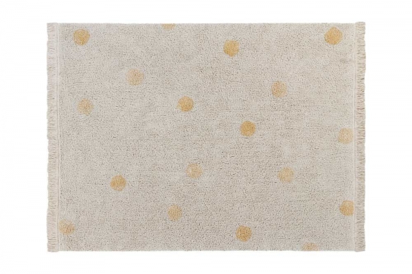 Lorena Canals Kinderteppich, Hippy Dots Honey, 120 x 160 cm