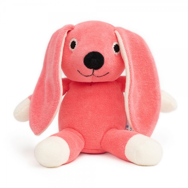 natureZOO Bio-Velour-Teddybr, Rosa Kaninchen