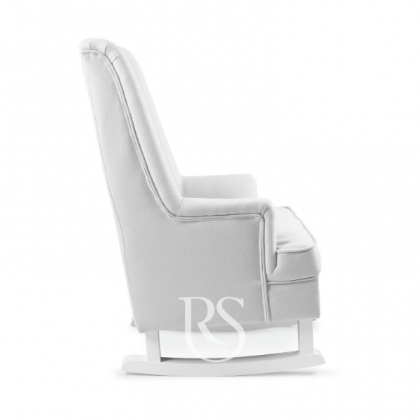 Rocking Seats Schaukelstuhl Kids Royal Rocker, Silber Grau & weies Holz