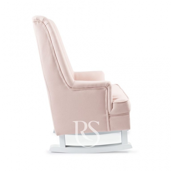 Rocking Seats Schaukelstuhl Kids Royal Rocker, Blush Rosa & weies Holz