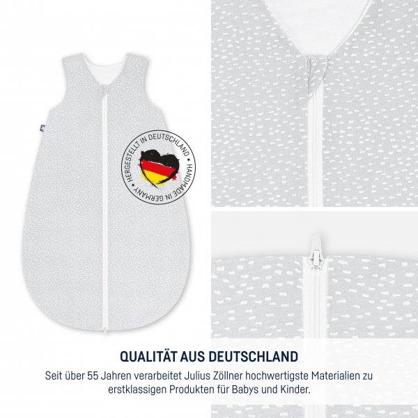 Julius Zllner Jersey Schlafsack, Tiny Squares Grey 62