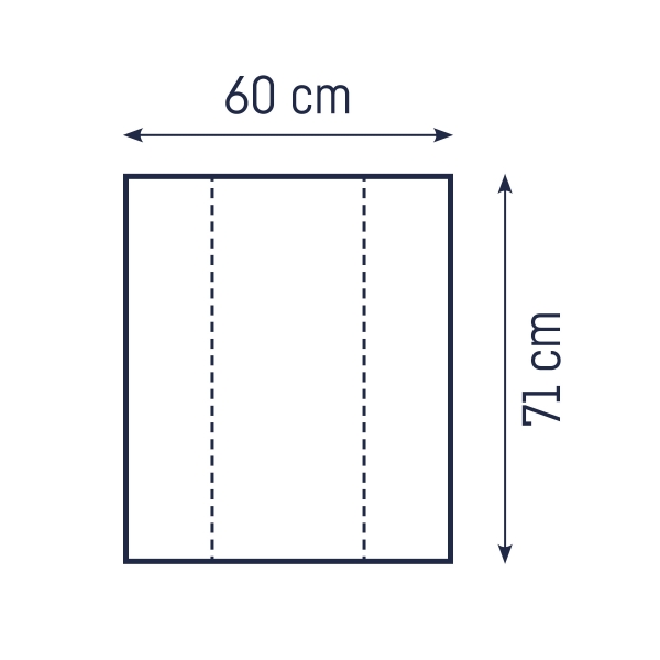 Julius Zllner 2-Keil Mulde 60/71, Folie Star Beige