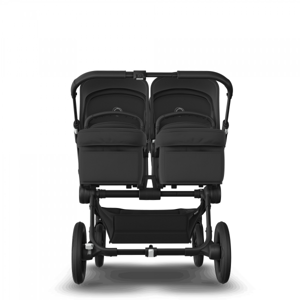 Bugaboo Donkey 5 Twin, Dach: Grau Meliert, Bezge: Grau Meliert, Gestell: Graphit