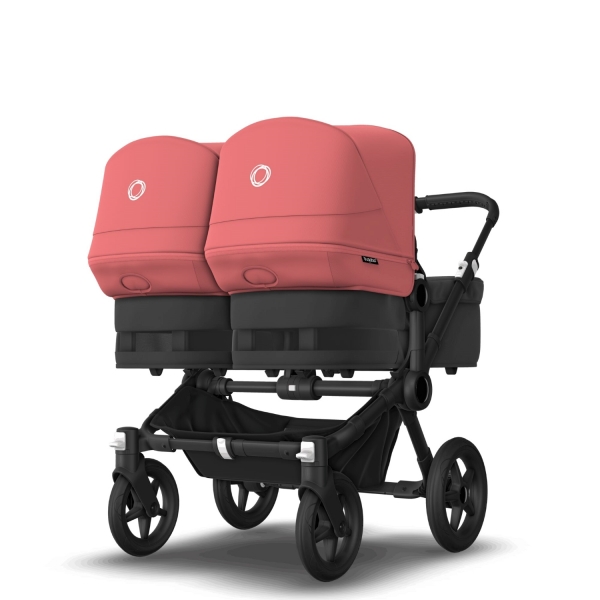 Bugaboo Donkey 5 Twin, Dach: Morgenrot, Bezge: Schwarz, Gestell: Schwarz