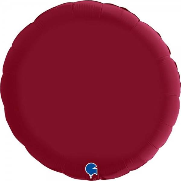 Grabo Folienballon Round Satin, Cherry 90cm/36