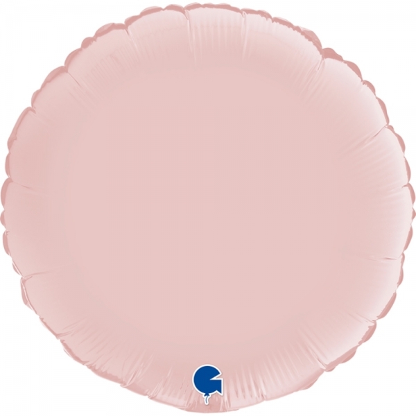 Grabo Folienballon Round Satin, Pastel Pink 45cm/18