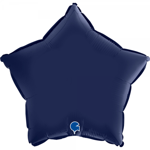 Grabo Folienballon Star Satin, Blue Navy 45cm/18