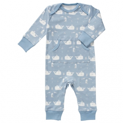 Fresk Babypyjama Bio-Baumwolle, Wal