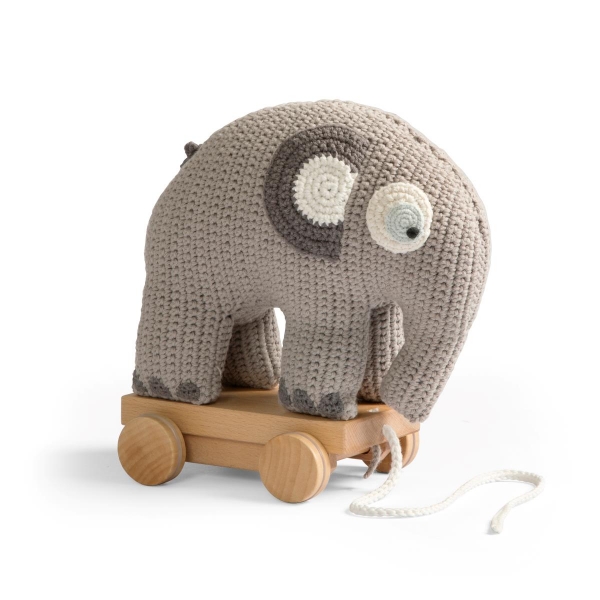 Sebra Hkel-Elefant auf Rder, Classic Grey