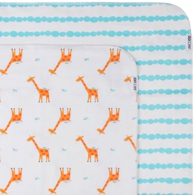 ZOOCCHINI Flanelldecken, 2er Set, Giraffe