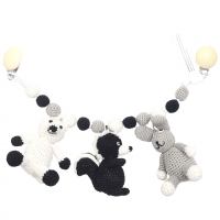 natureZOO Kinderwagenkette, Polar Bear-Skunk-Rabbit