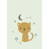 Petit Monkey Poster, Leopard Mini