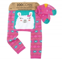Zoocchini Baby Leggings & Socken Set, Laney das Lama