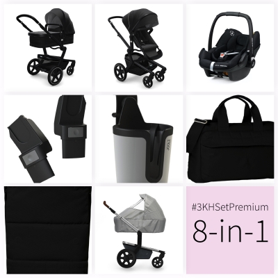 JOOLZ Day+ Kinderwagen #3KHSet 8in1, Brilliant Black (mit Maxi Cosi)