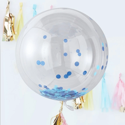 Ginger Ray riesige Konfetti Ballone, 3 Stck - blau