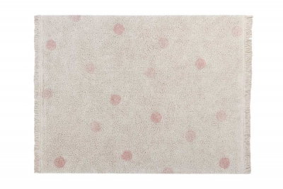 Lorena Canals Kinderteppich, Hippy Dots Nude, 120 x 160 cm