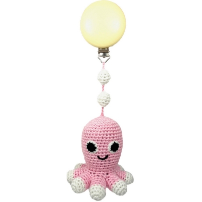 natureZOO Spielzeug fr Kinderwagen, Pink Octopus