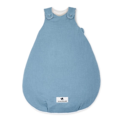 Julius Zllner Babyschlafsack Musselin 56/62, Blau