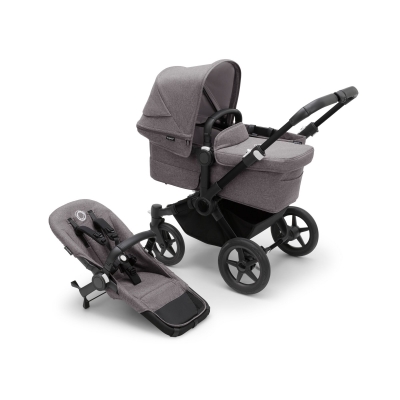 Bugaboo Donkey 5 Mono, Grau meliert/Grau meliert/Schwarz