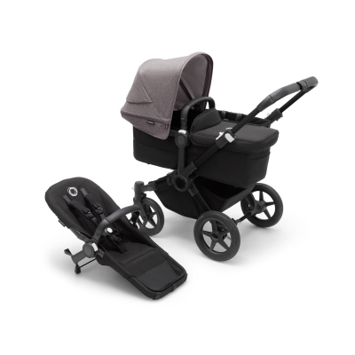 Bugaboo Donkey 5 Mono, Grau meliert/Schwarz/Schwarz